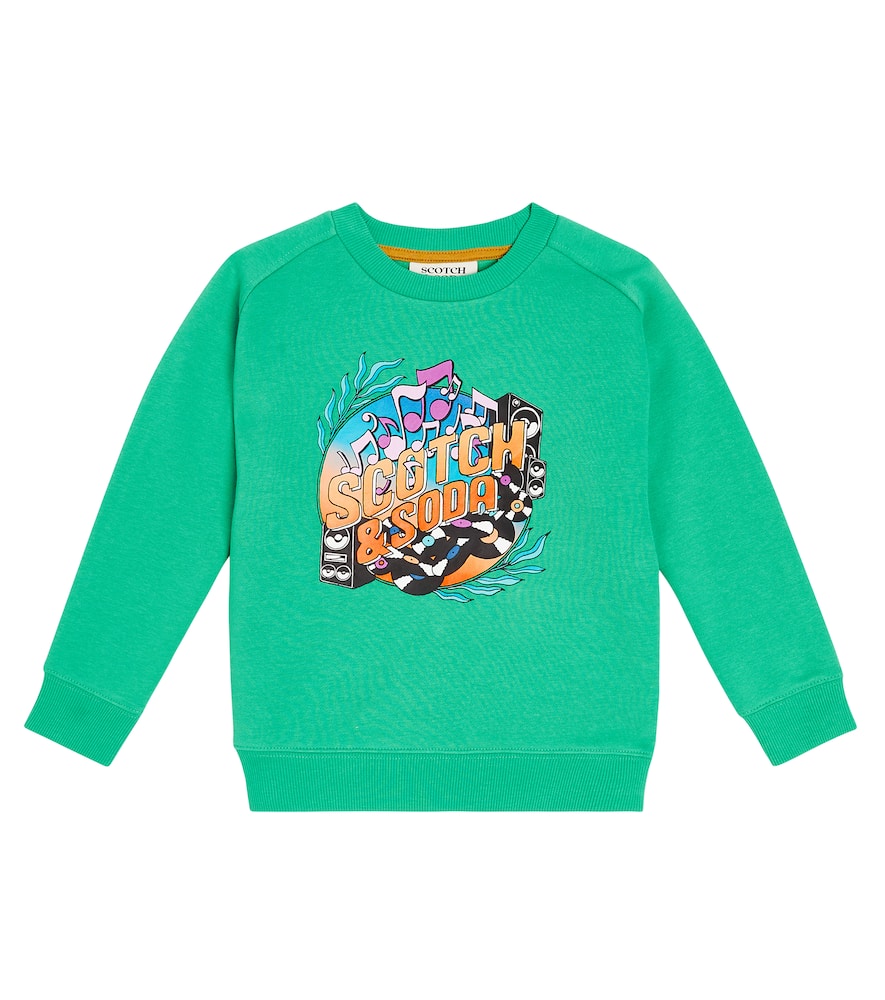Scotch & Soda Kids Printed cotton-blend sweatshirt