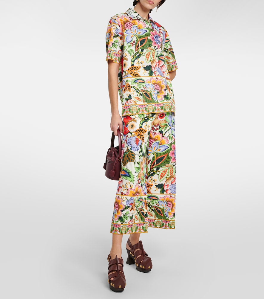 Etro Floral cotton culottes