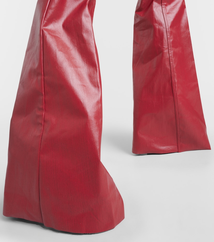  Rick Owens Rick Owens Bolan High-rise Coated Denim Jeans 