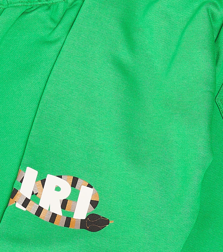 Amiri Printed Cotton Sweatpants In Green