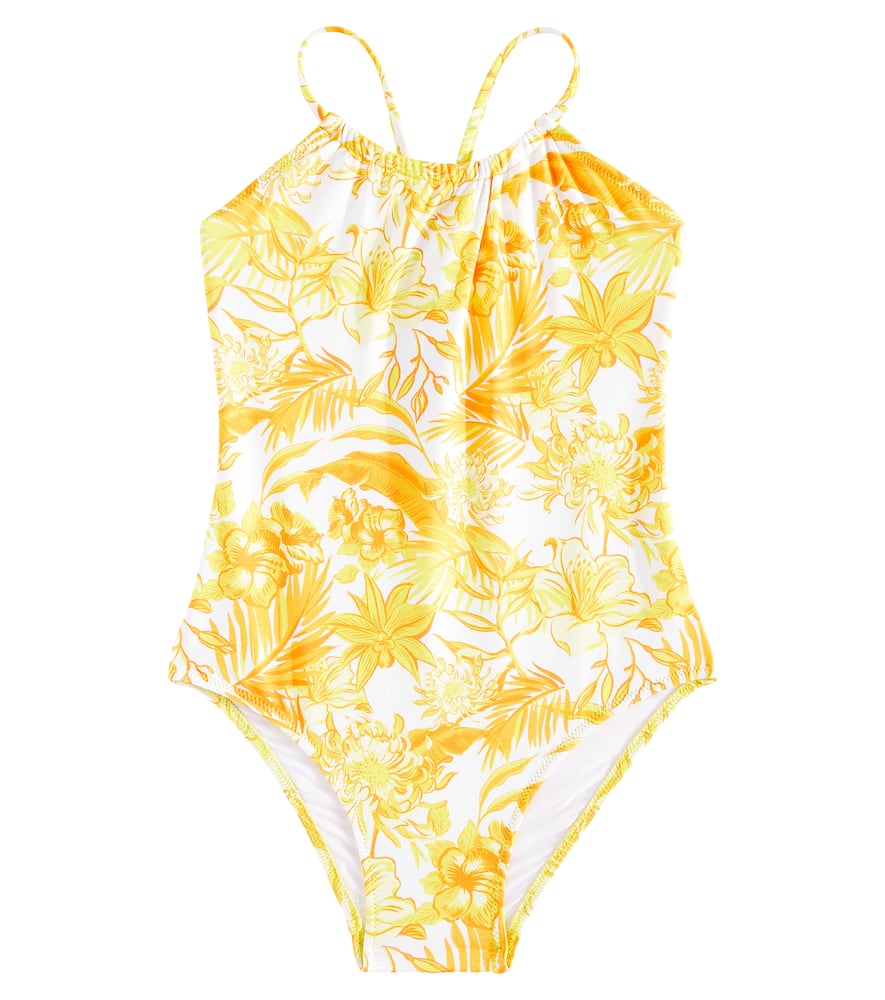 Vilebrequin Kids Gazette floral halterneck swimsuit