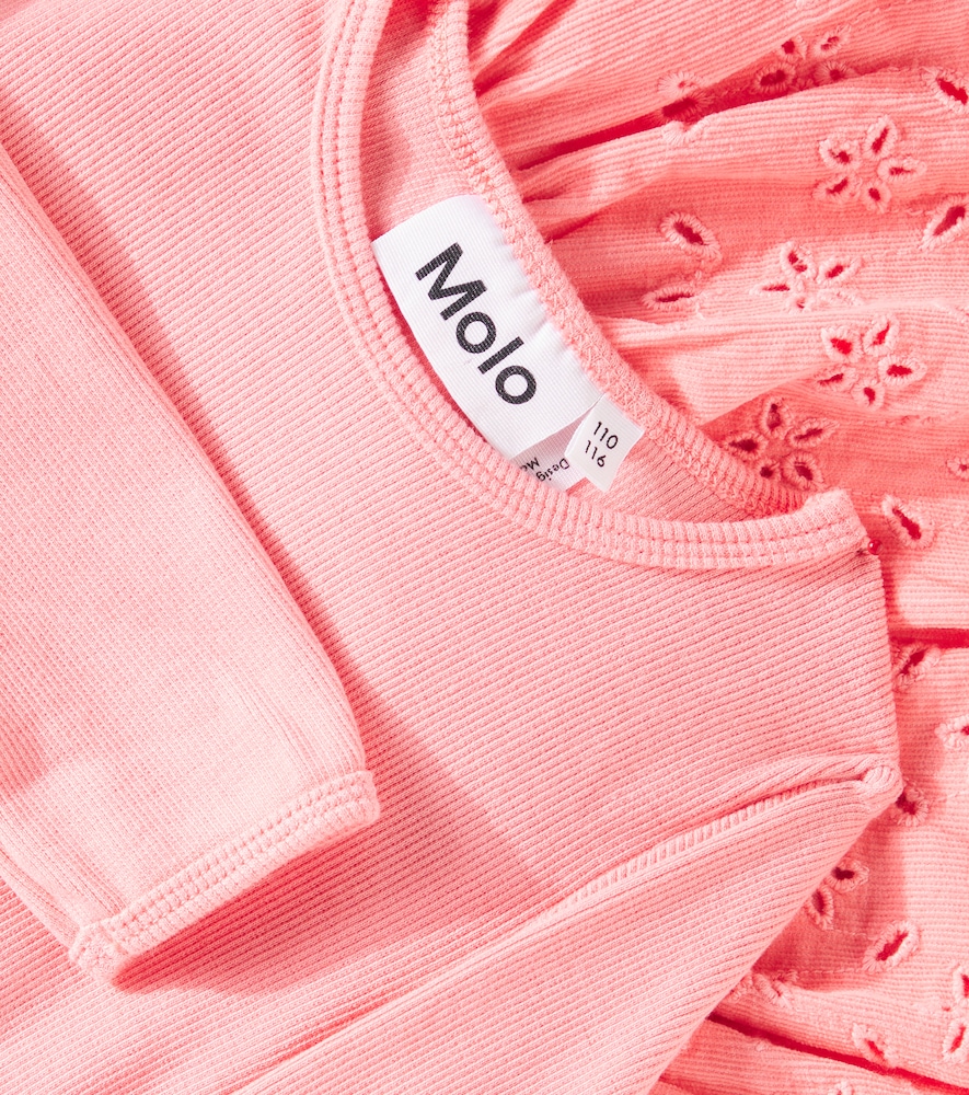  Molo Molo Riana Peplum Cotton-blend Top 