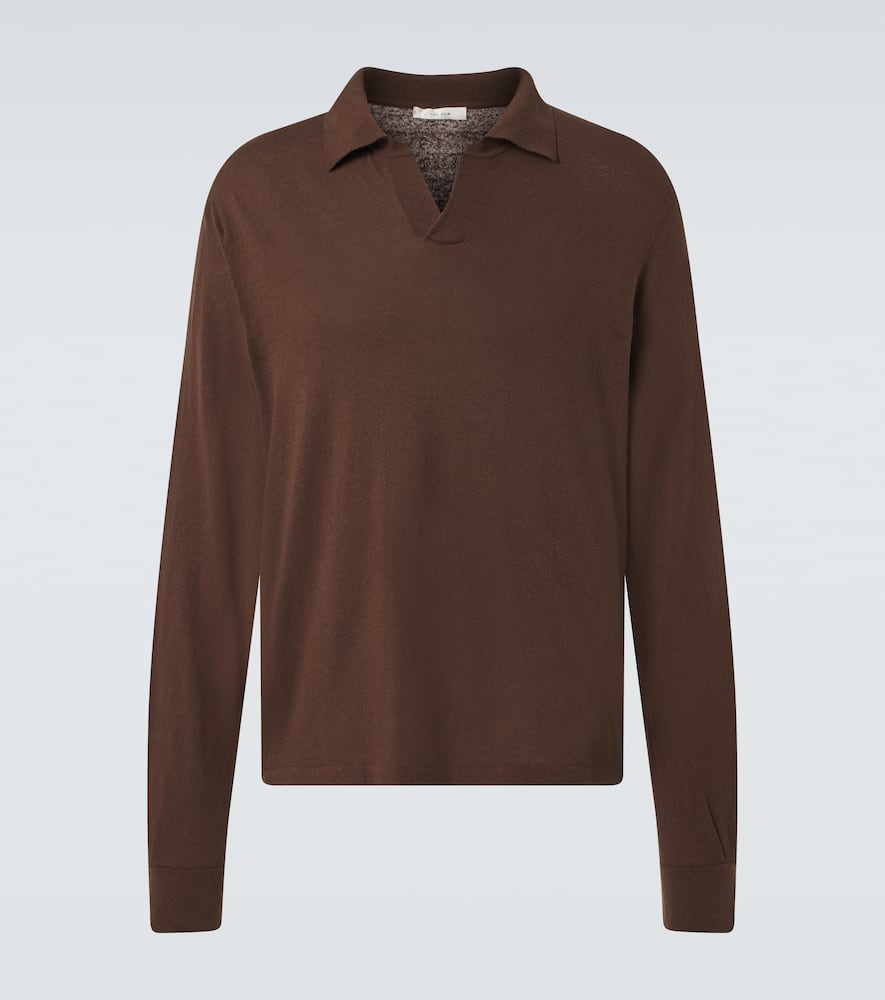 The Row Stafford silk polo shirt