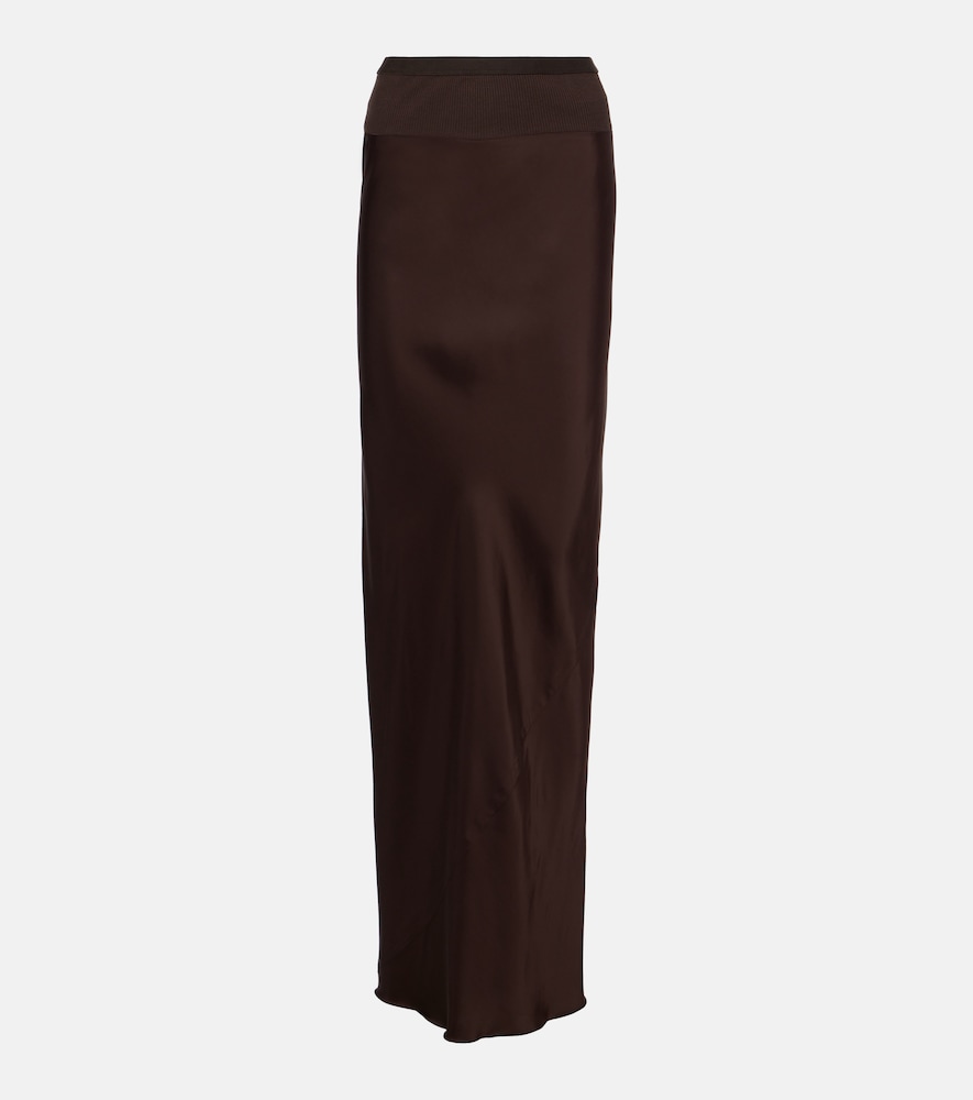 Rick Owens Rick Owens Satin maxi skirt　Rick Owens サテン マキシ スカート