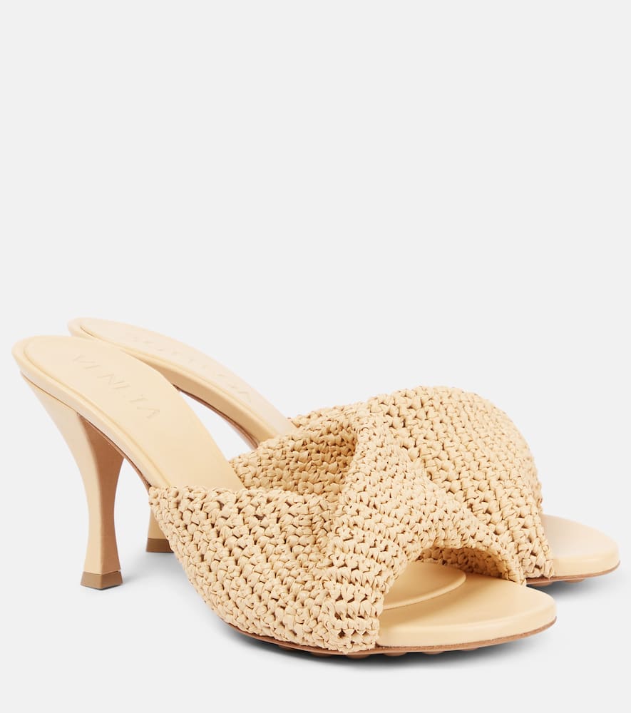 新作【Bottega Veneta】Blink クロシェ ラフィア ミュール BOTTEGA VENETA Blink ラフィア ミュール | NET-A-PORTER