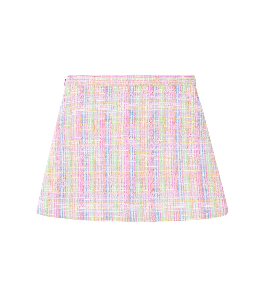 Versace Cotton-blend Tweed Miniskirt