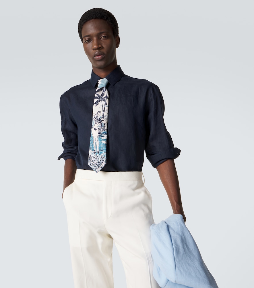  Dolce&gabbana Dolce&gabbana Bedruckte Krawatte Aus Seiden-twill 