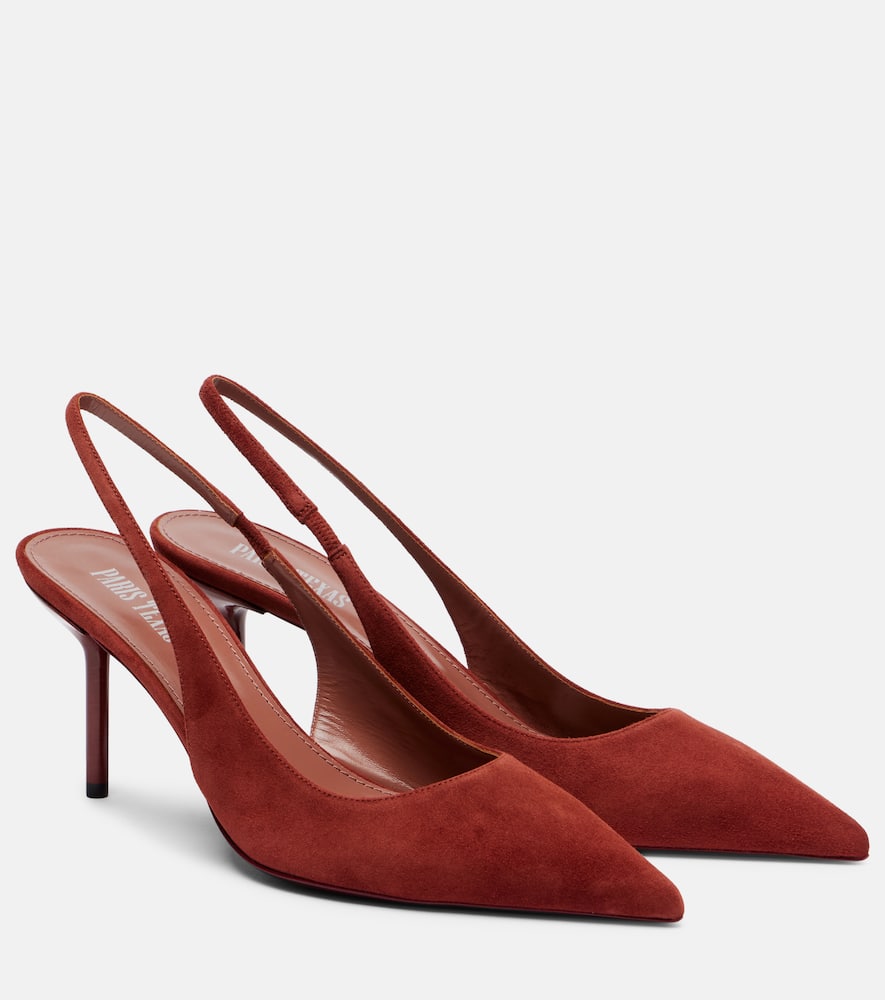 Lidia 70 suede slingback pumps
