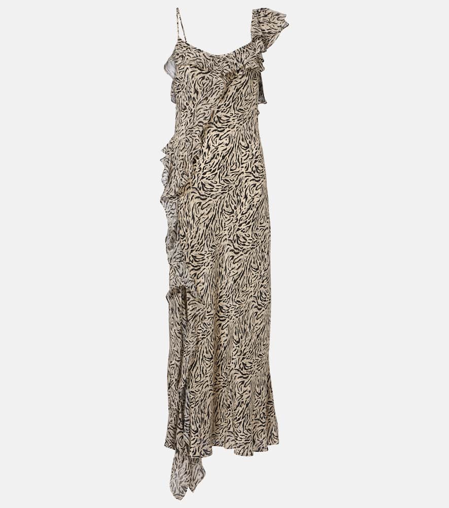 Ester silk crêpe de chine maxi dress