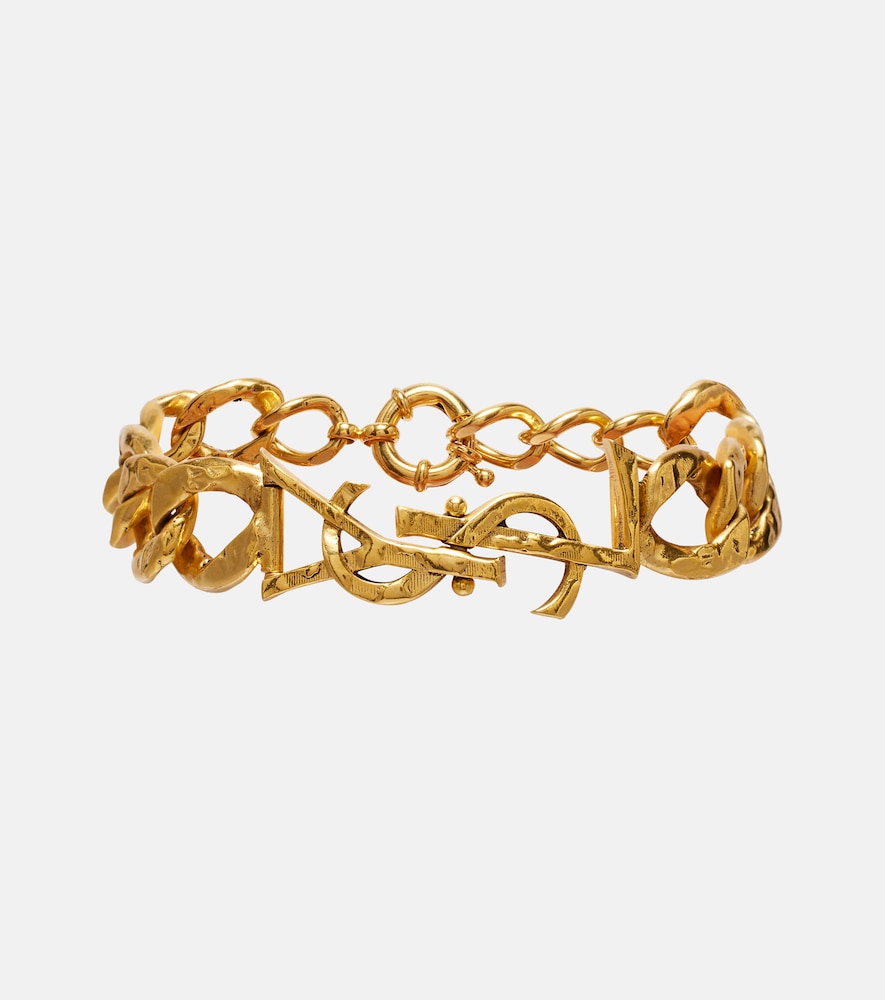 Saint Laurent Cassandre chain bracelet