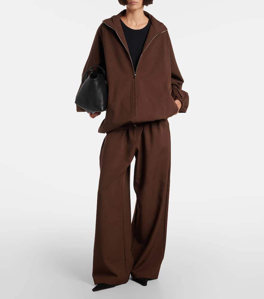 The Frankie Shop Baxter Oversized Blouson In Brown