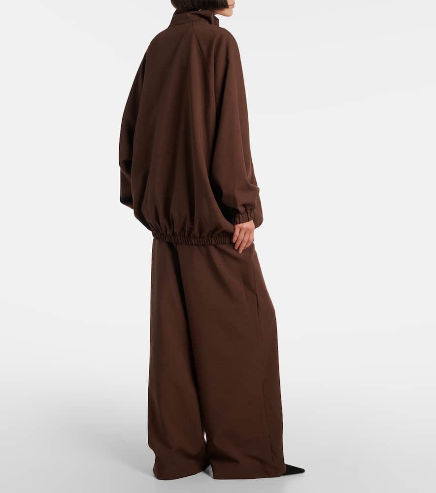 The Frankie Shop Baxter Oversized Blouson In Brown