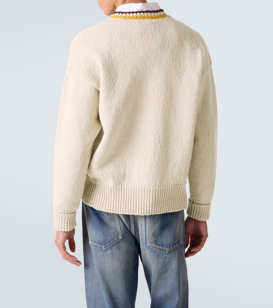 Visvim College Wool And Cashmere Sweater In Neutral