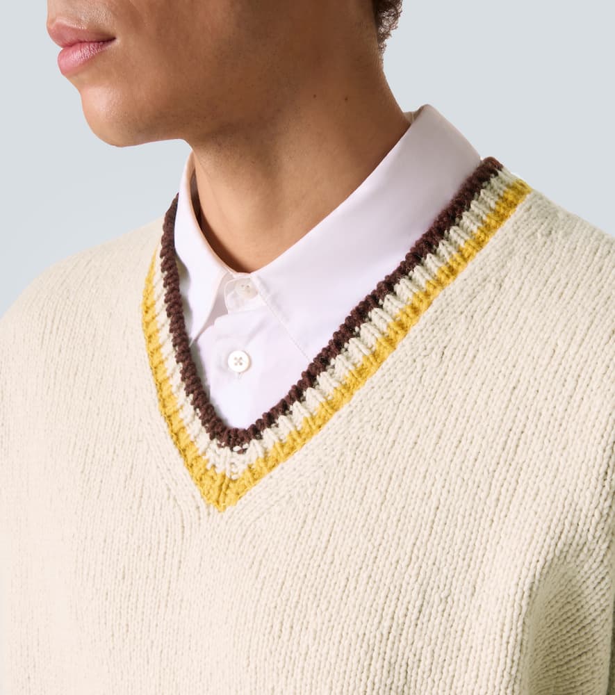 Visvim College Wool And Cashmere Sweater In Neutral