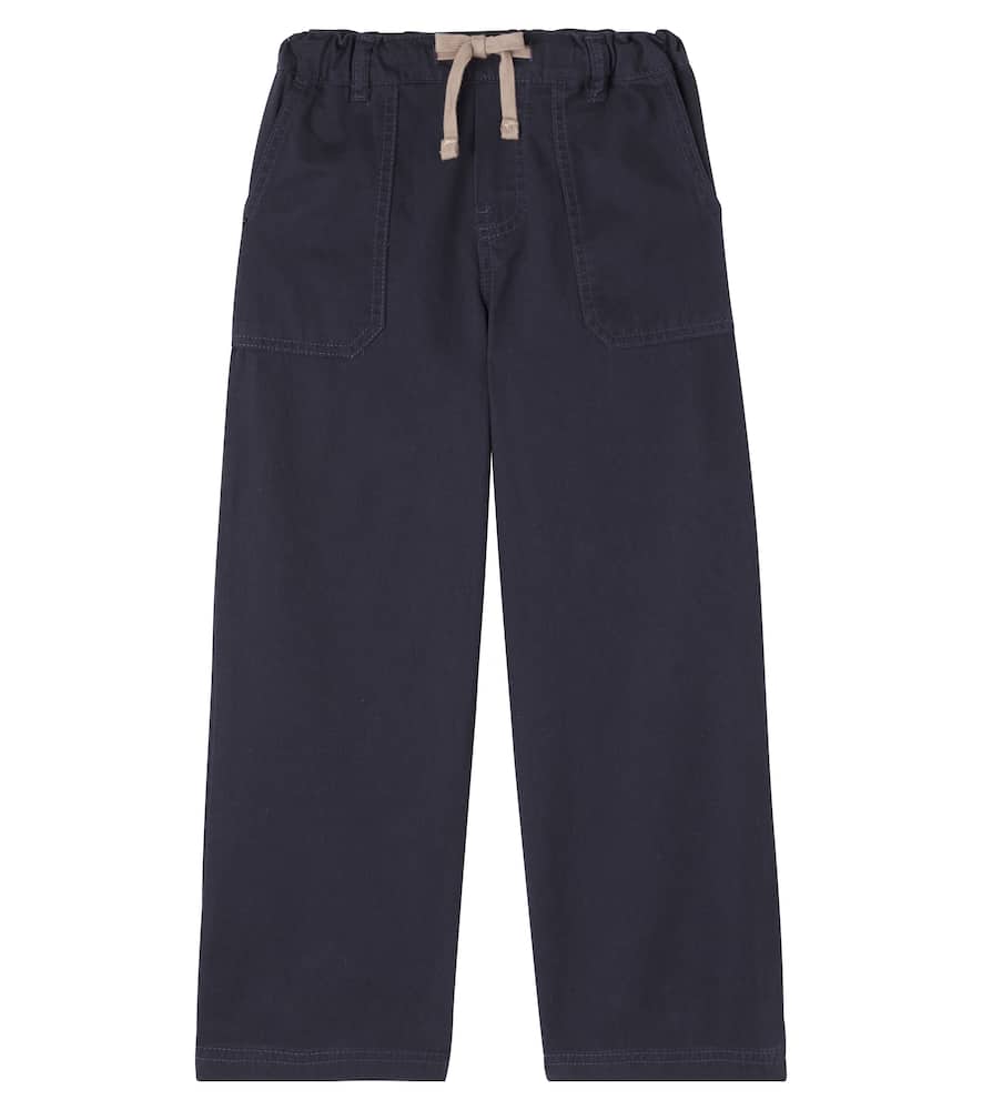 Wheat Hose James Aus Baumwoll-jersey In Blue