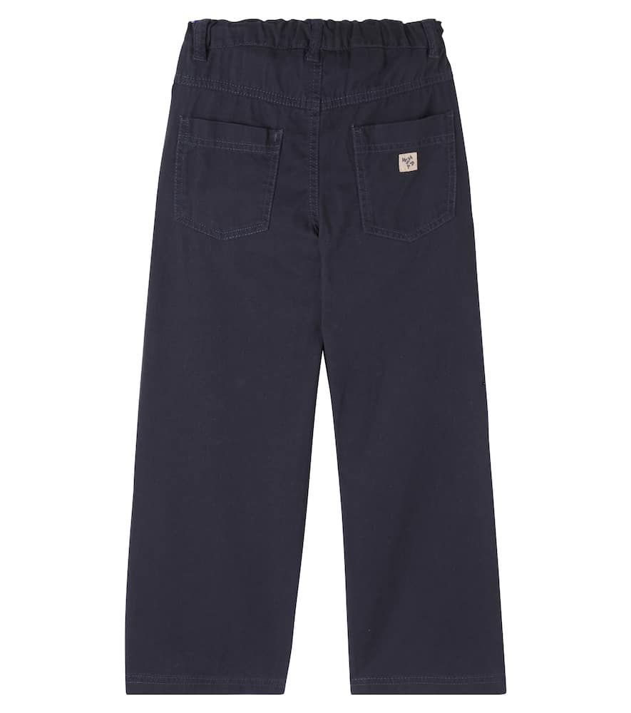 Wheat Hose James Aus Baumwoll-jersey In Blue
