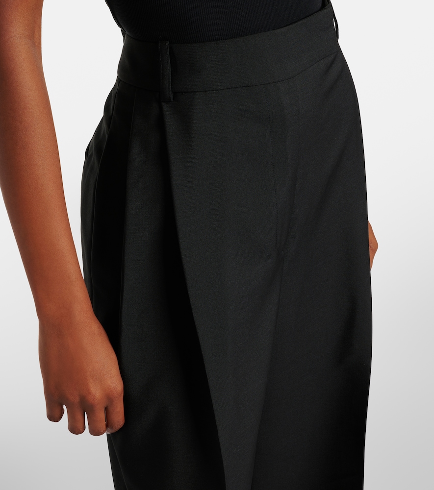  Rohe Róhe Weite Mid-rise-hose Aus Wolle Und Mohair 