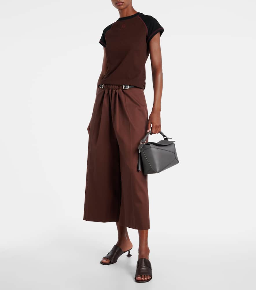 Loewe Puzzle Edge Small Leather Shoulder Bag In Gray
