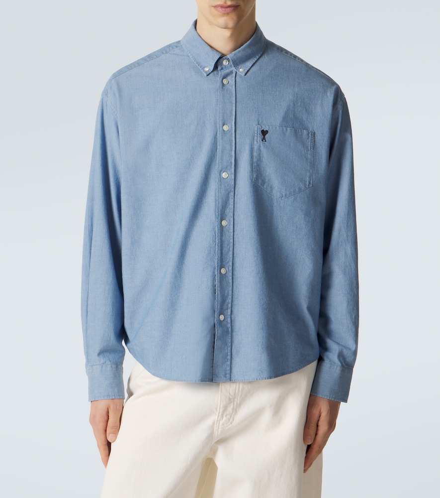  Ami Paris Ami Paris Hemd Ami de cœur Aus Baumwoll-chambray 