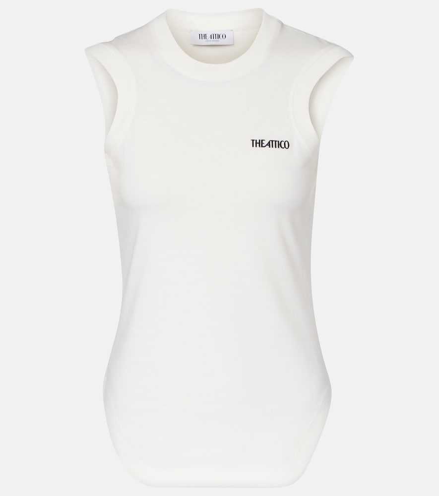 The Attico Logo cotton top