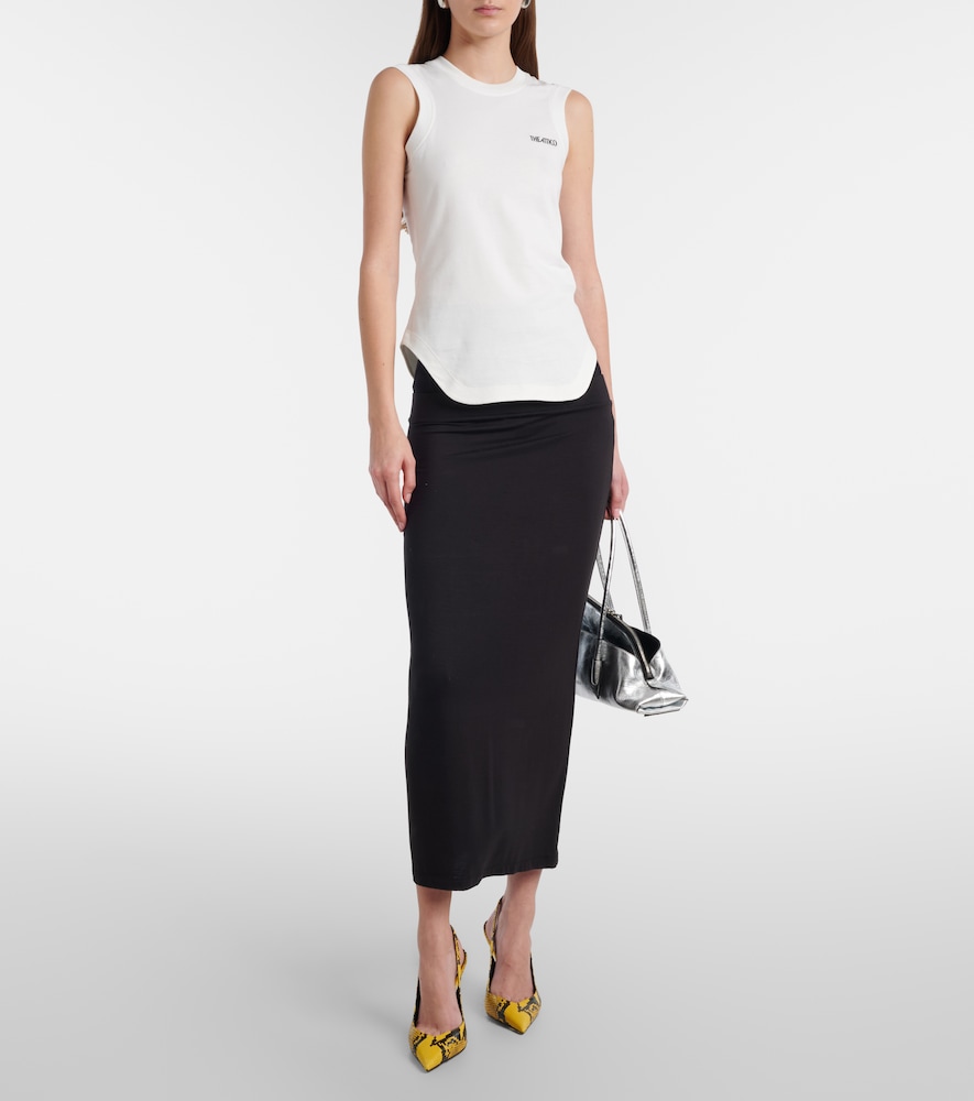 The Attico Logo cotton top