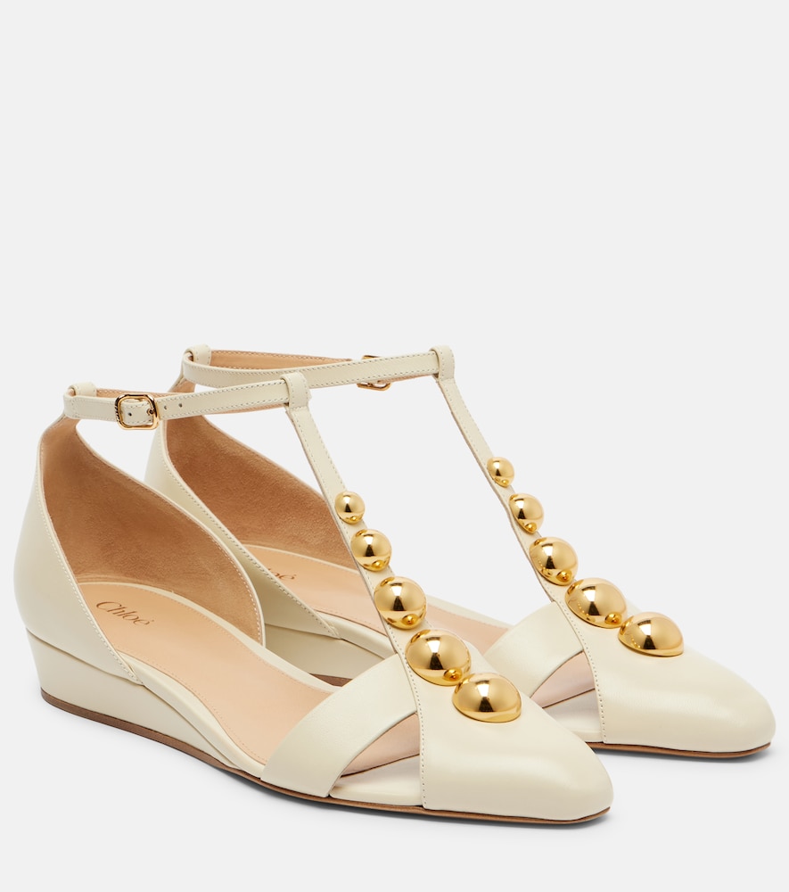 Chloe Chloé Embellished leather flats