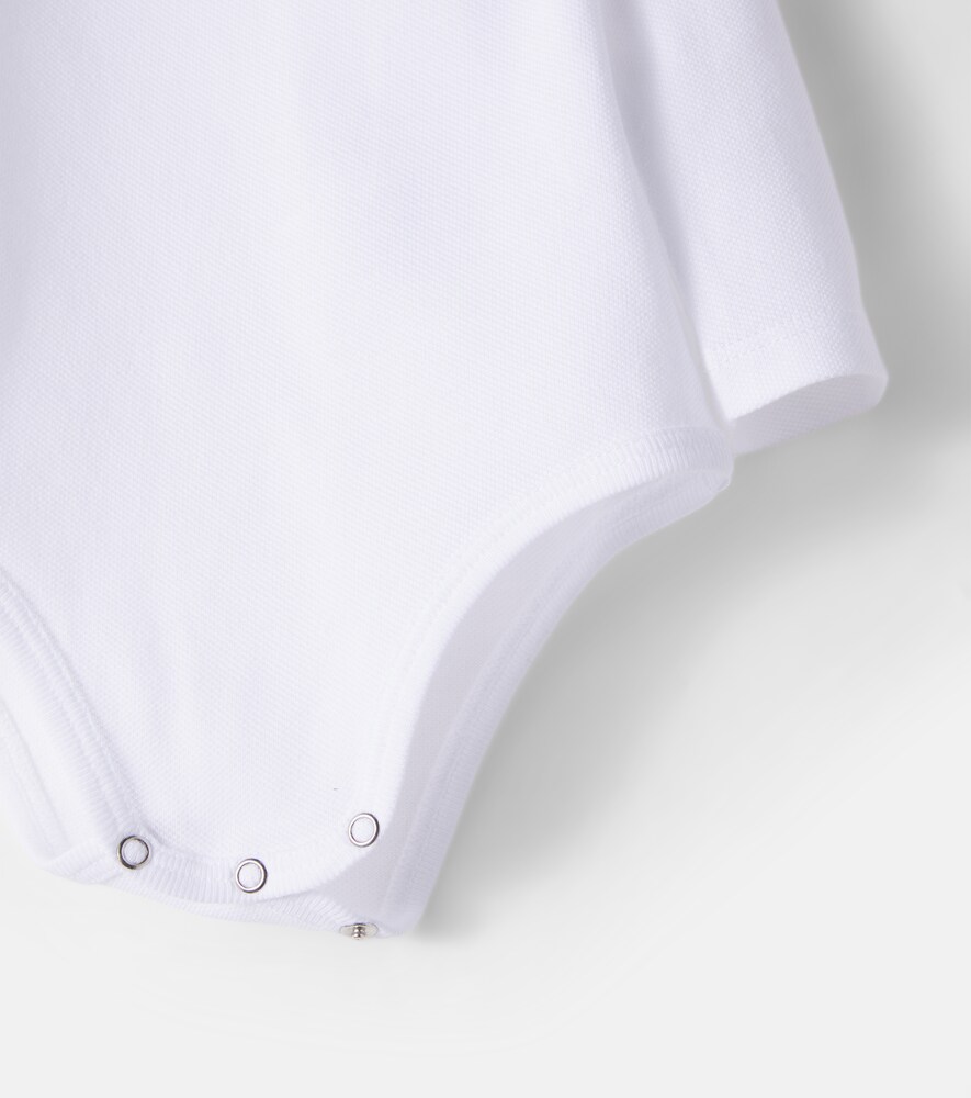  Gucci Kids Gucci Kids Baby Web Stripe Cotton-blend Bodysuit 