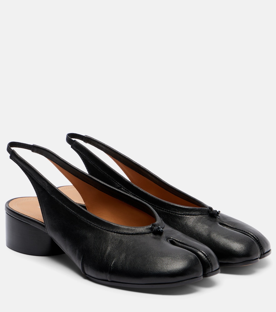 Maison Margiela Maison Margiela Tabi leather slingback flats　メゾン マルジェラ Tabi レザー スリングバック フラット
