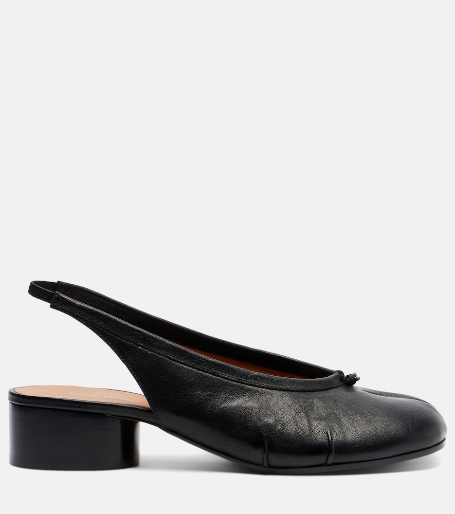  Maison Margiela Maison Margiela Tabi Leather Slingback Flats 