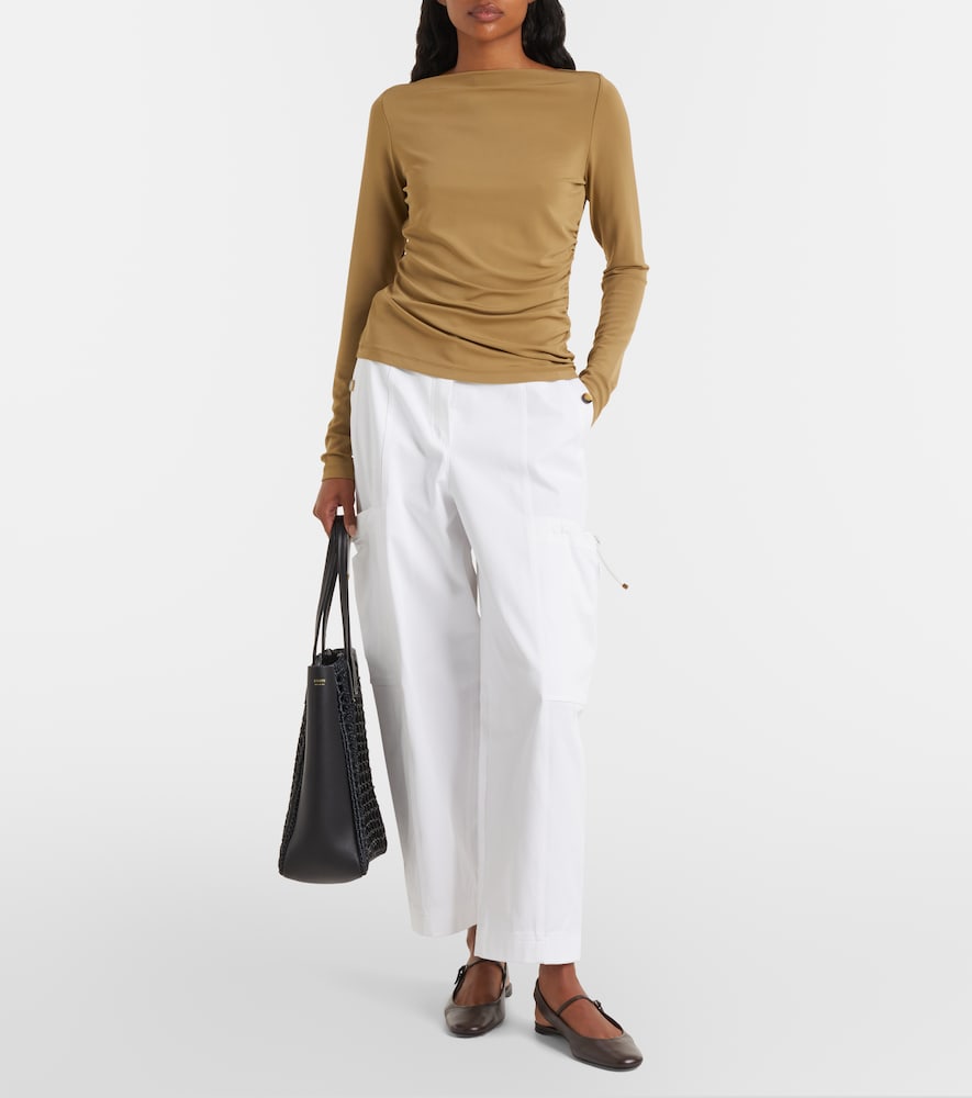 Max Mara Lepre cotton wide-leg pants