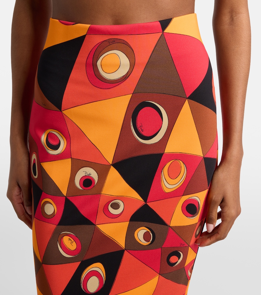  Pucci Pucci Occhi Jersey Maxi Skirt 