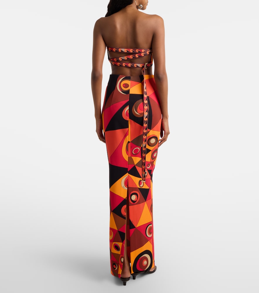  Pucci Pucci Occhi Jersey Maxi Skirt 