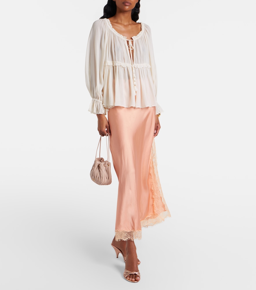  Poupette St Barth Poupette St Barth Midirock Bianca Aus Satin 