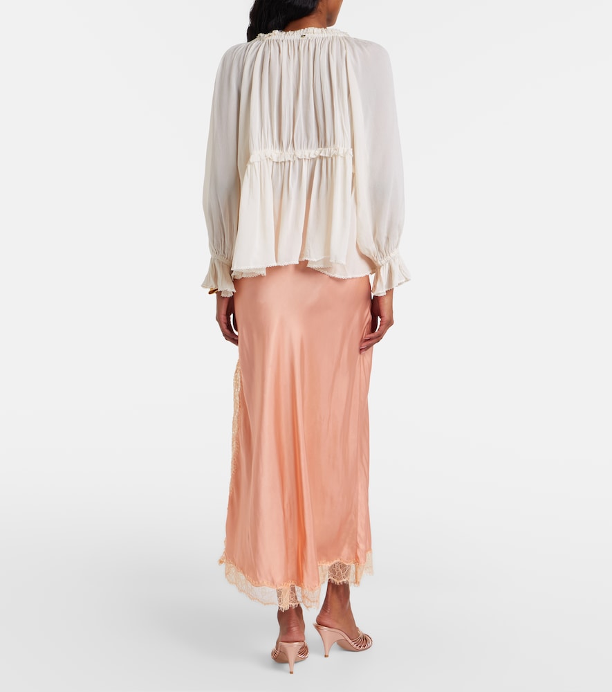 Lace-Trimmed Midi