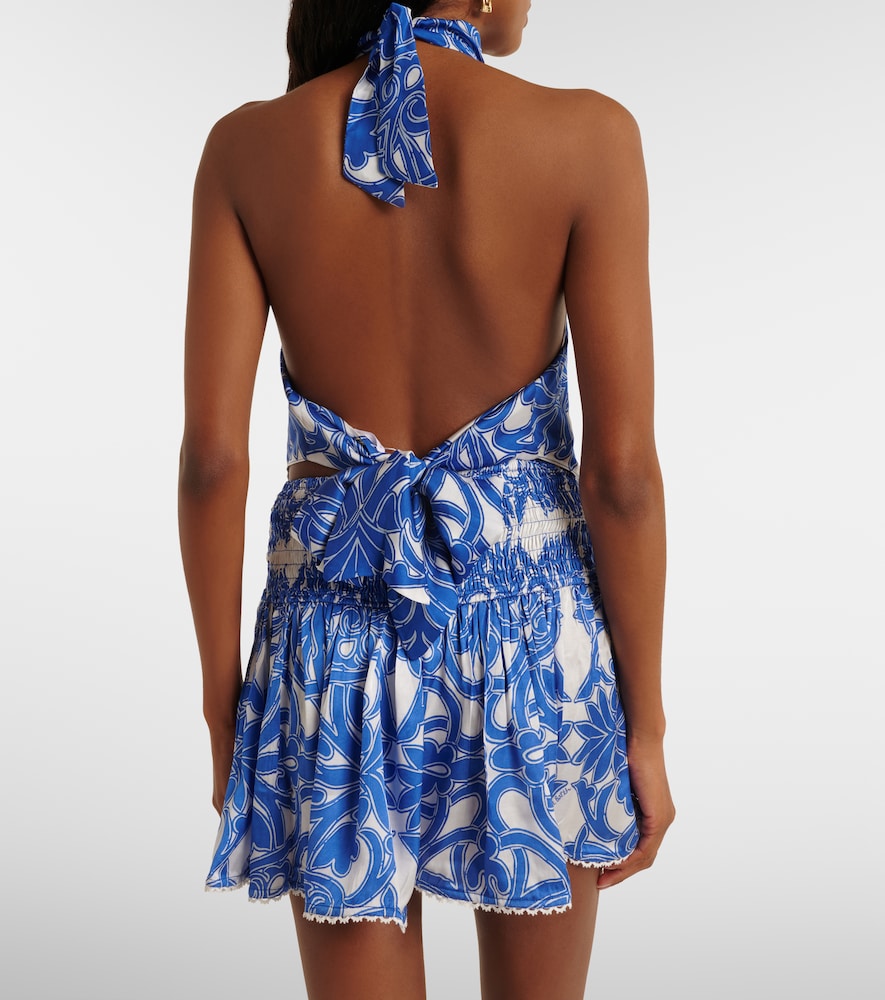 Guilia Printed Halterneck Top