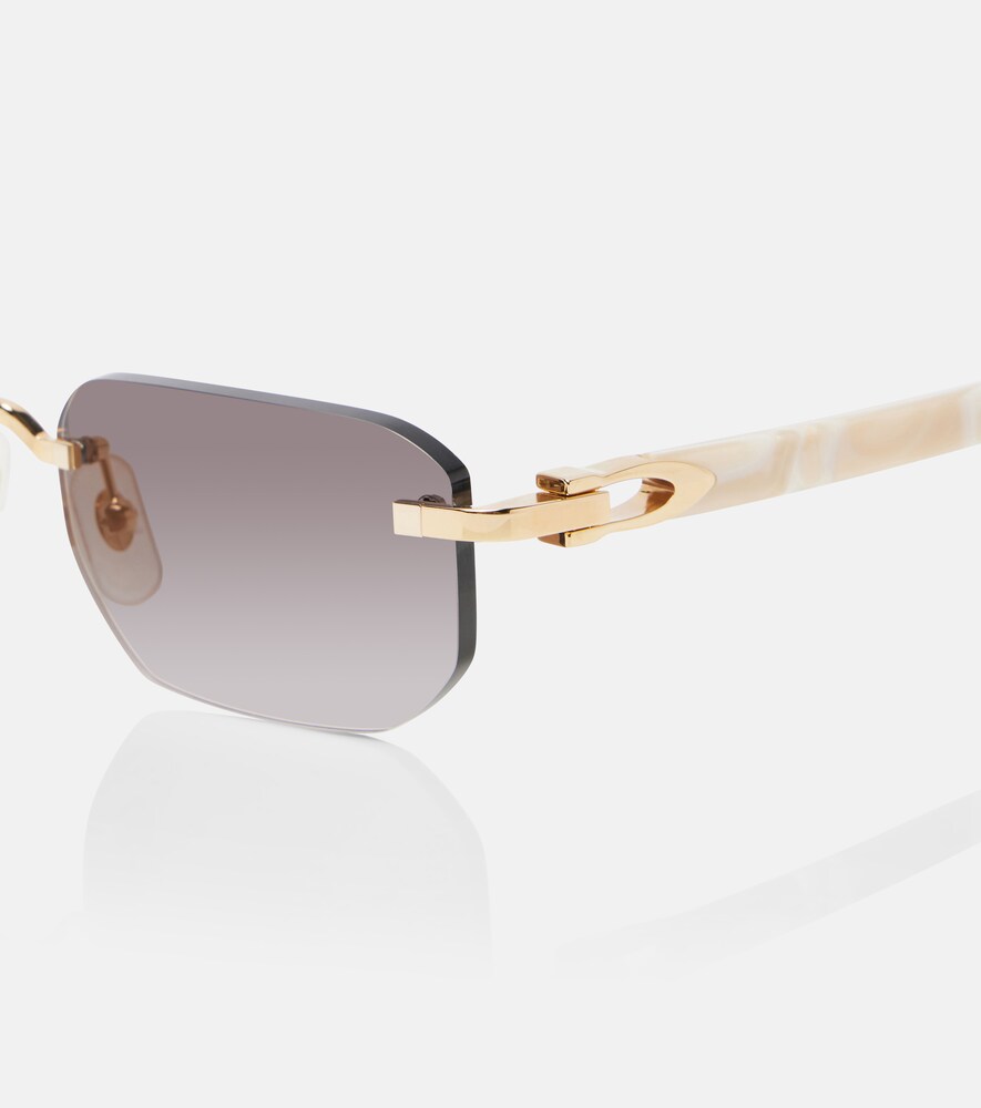  Cartier Eyewear Collection Cartier Eyewear Collection Signature C Rectangular Sunglasses 