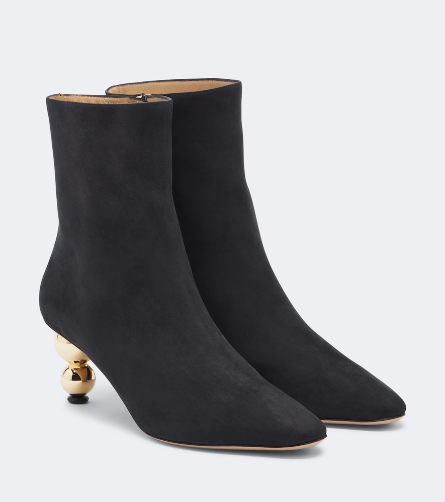 Ankle Boots aus Veloursleder