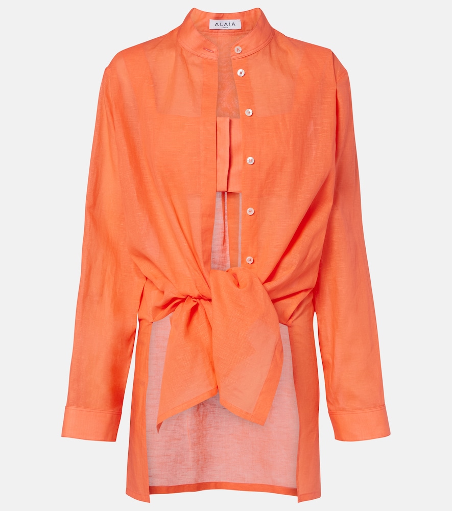 AlaÃ¯a Camicia in cotone e lino