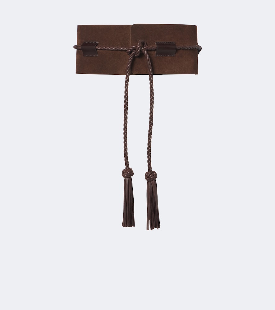 Dehanche Déhanche Sedona Suede Corset Belt In Brown