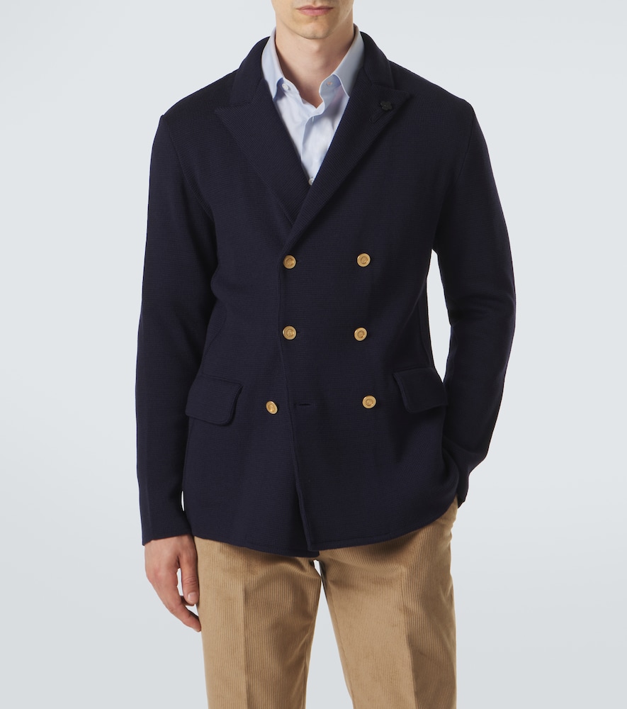 Virgin Wool Blazer Double-Breasted