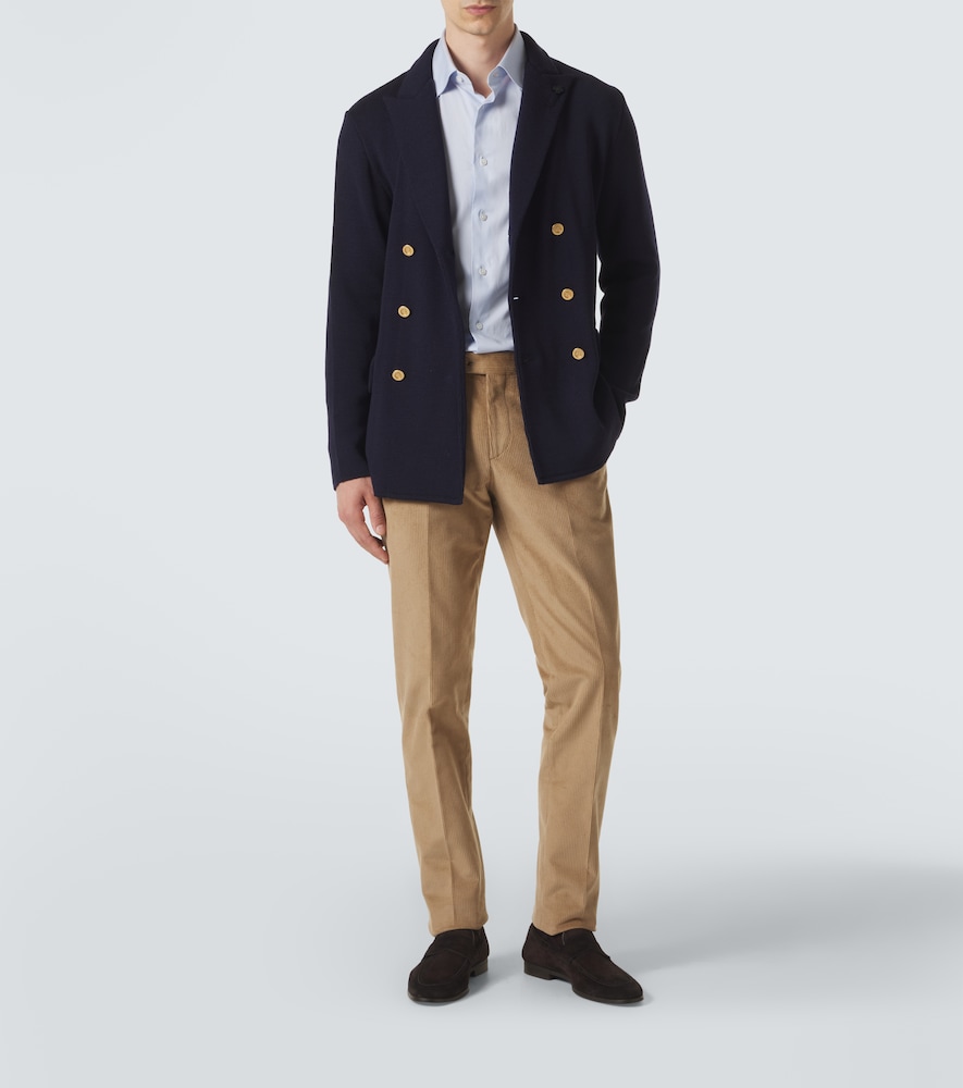 Virgin Wool Blazer Double-Breasted