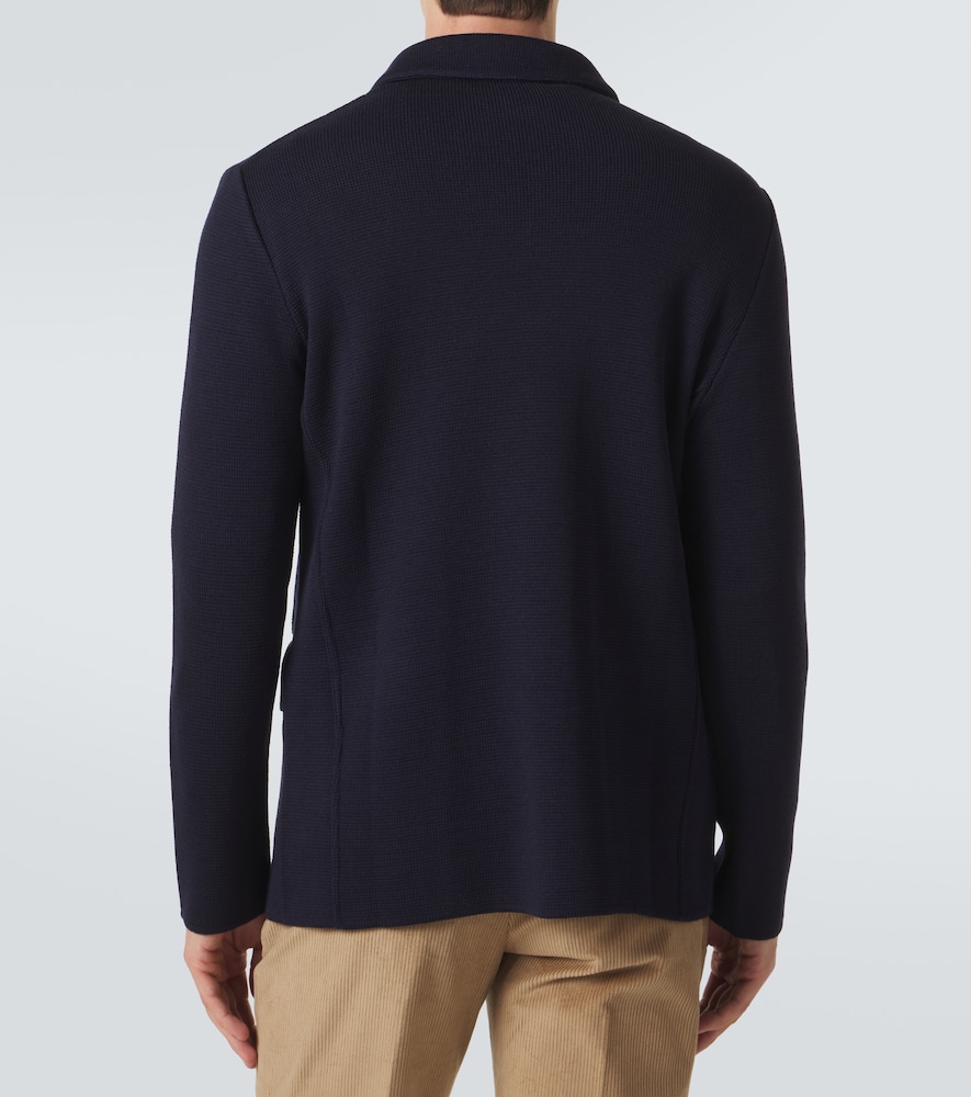 Virgin Wool Blazer Double-Breasted