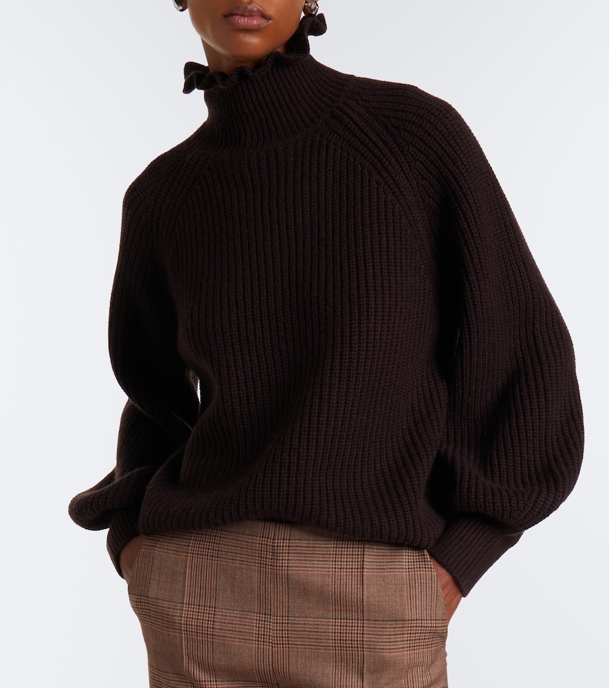 Ribbed-Knit Wool And Cashmere Sweater