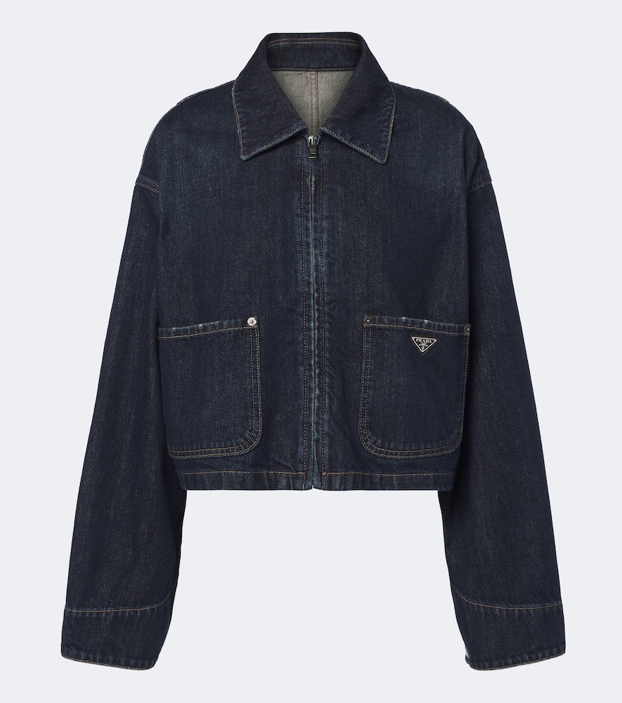 Prada Denim Jacket In Blue
