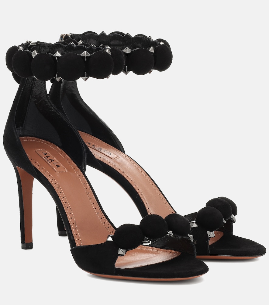 Alaia Alaïa La Bombe 90 suede sandals