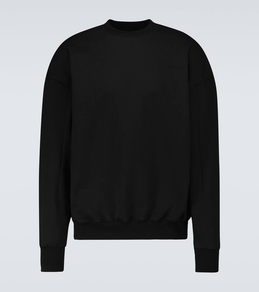A-cold-wall* A Cold Wall Essentials Crewneck Sweatshirt With Logo Embroidery In Black