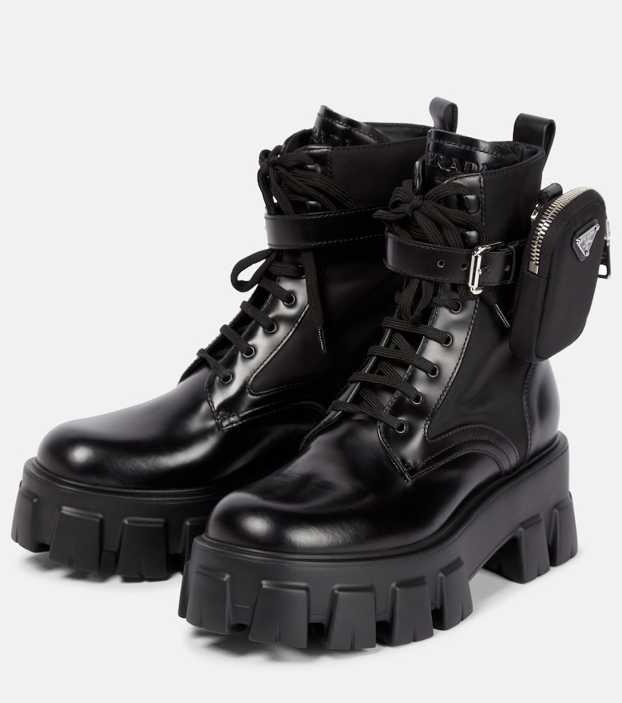  Prada Prada Botines Monolith De Piel 
