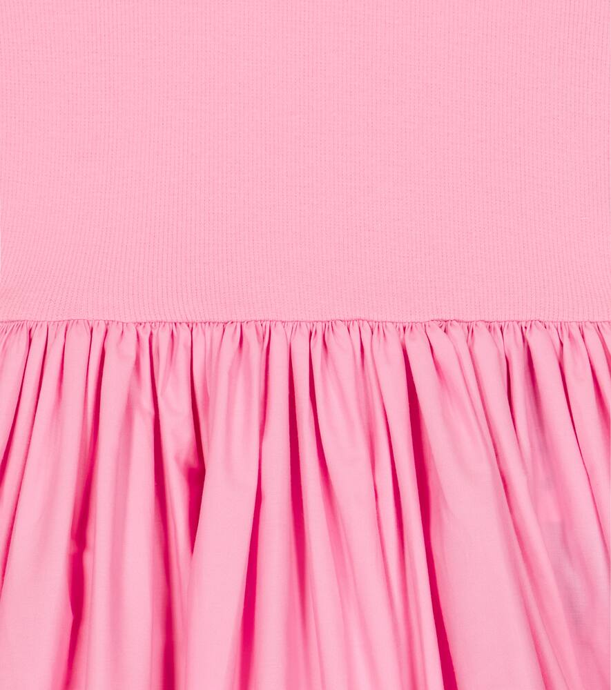Molo Ruffled Flared Dress In Sunset Pink