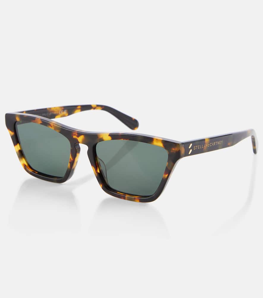Stella Mccartney Rectangular Sunglasses In Brown