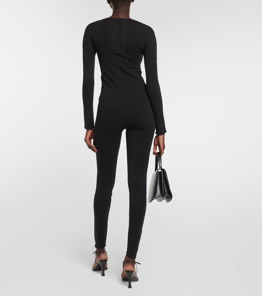 Shop The Row Napali Jersey Jumpsuit In Black